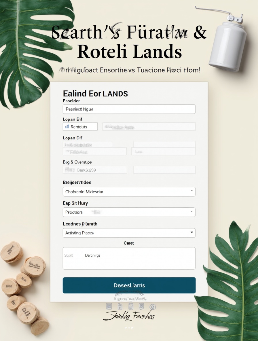 Image demonstrating an expansive plot of land with green fields